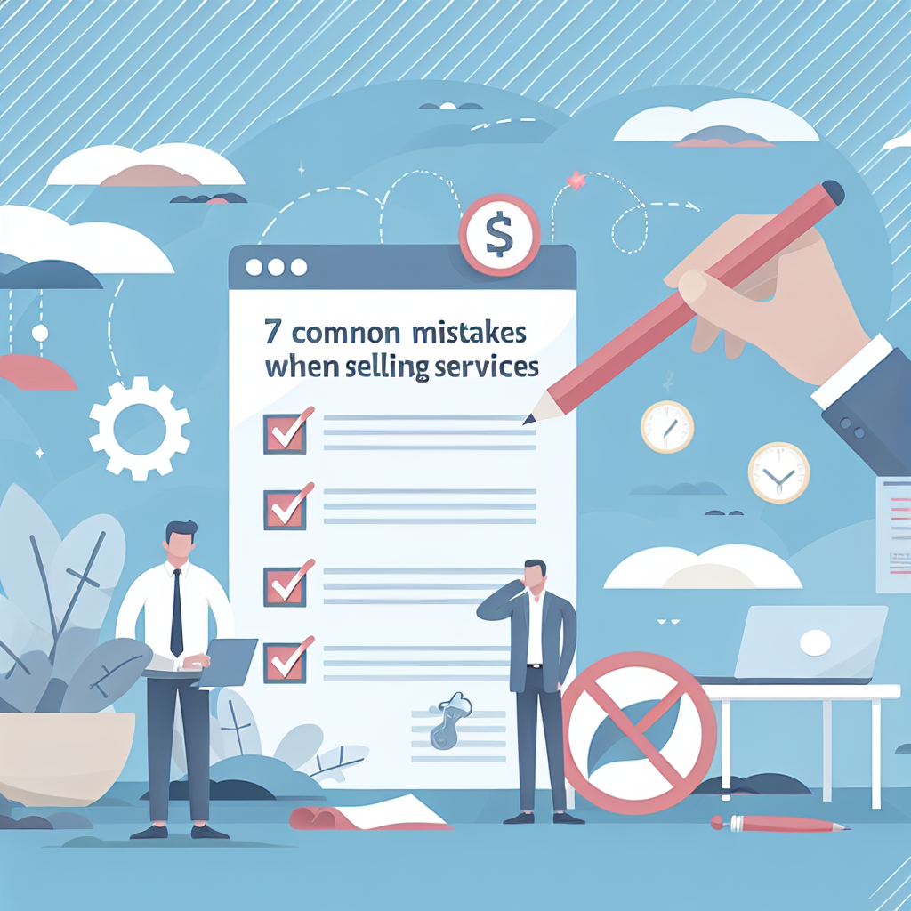 7 erros comuns ao vender serviços e dicas eficazes para evitá-los